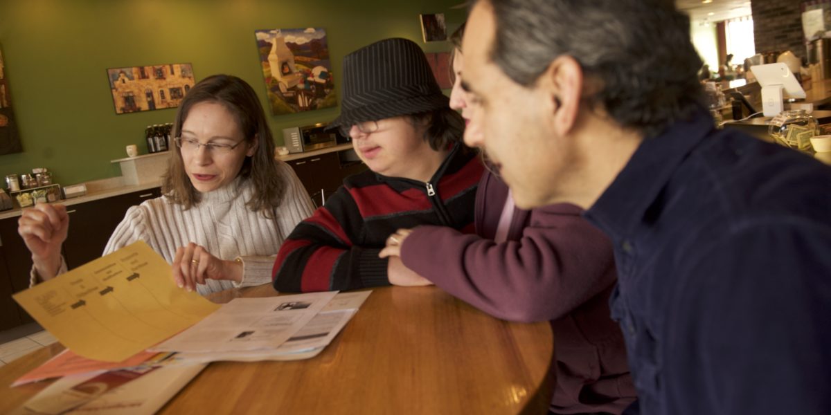 young man participating in planning