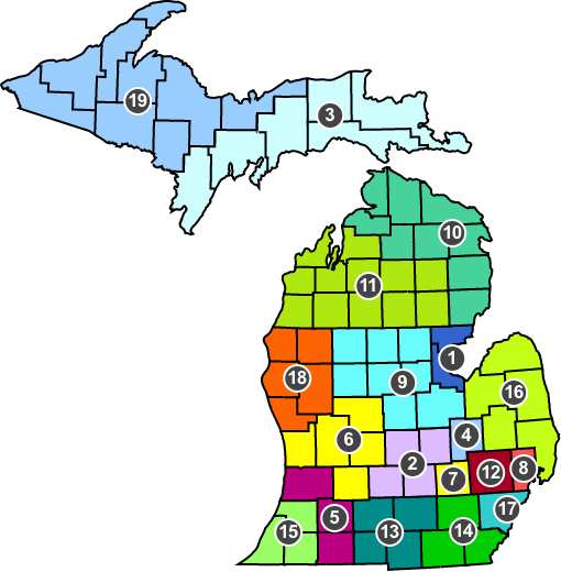 MAF Michigan Map